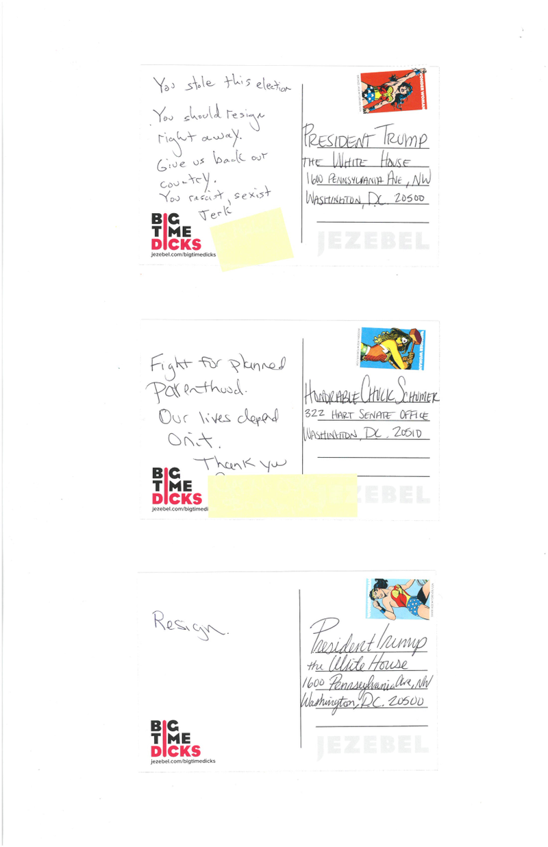 Illustration for article titled POST CARDS TO BIG TIME DICKS